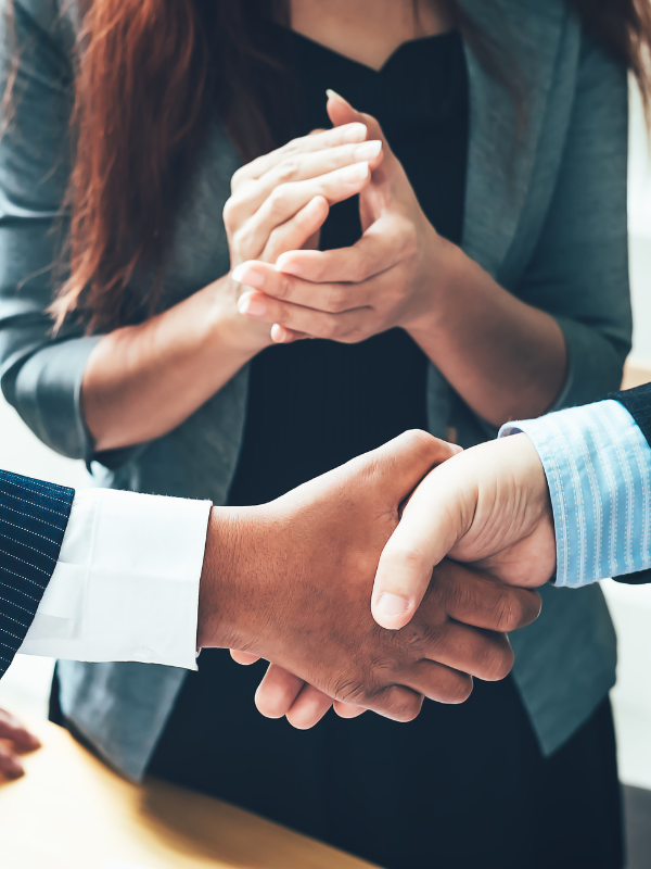 Men are shaking hands